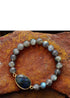 Boho Bracelet, Stretchy Bracelet, Labradorite